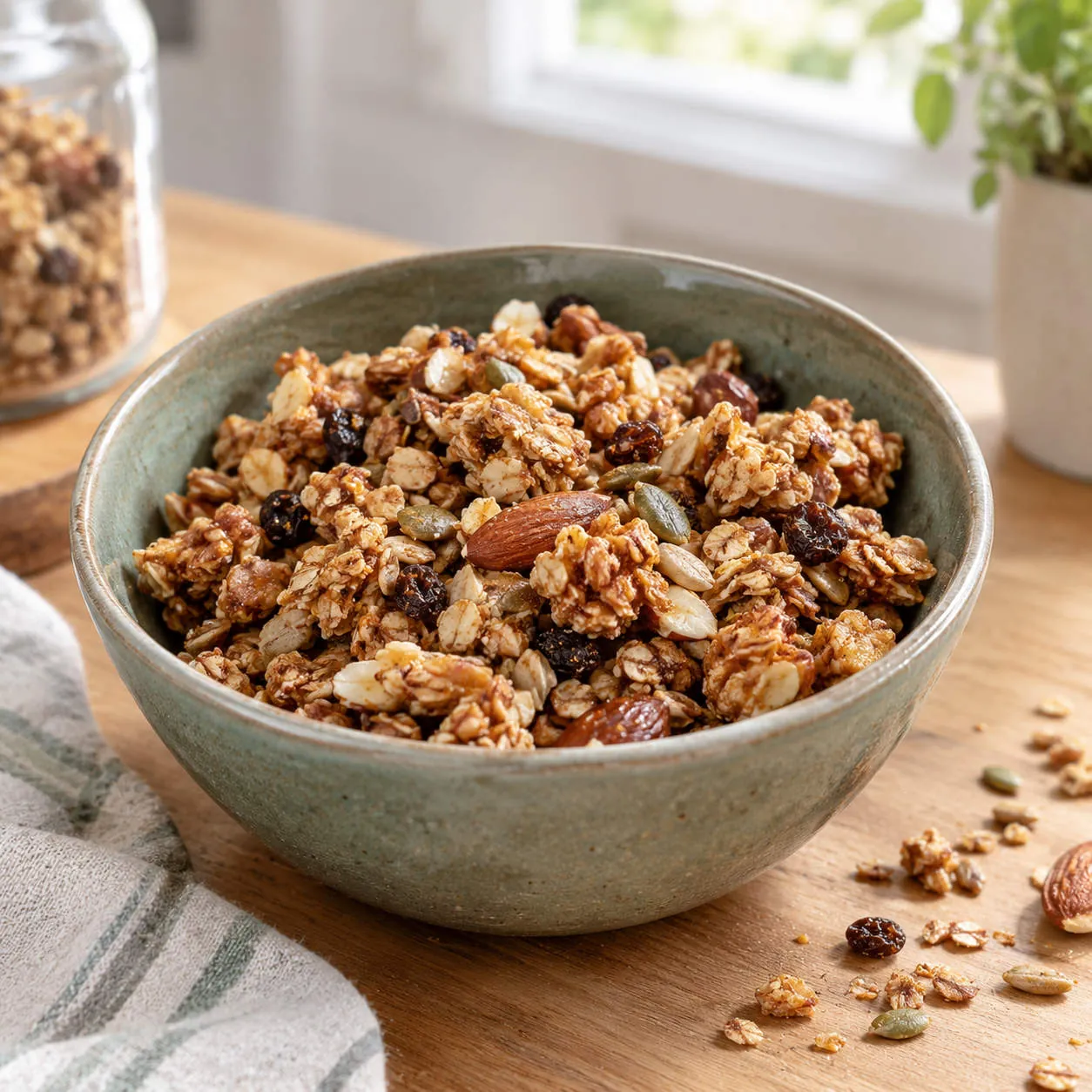 Knuspermüsli (Granola) selbstgemacht