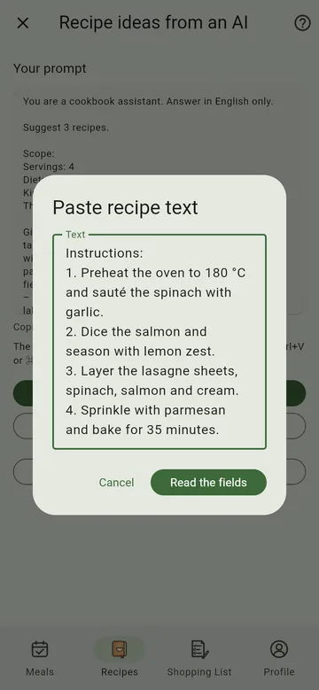 Pasting the answer