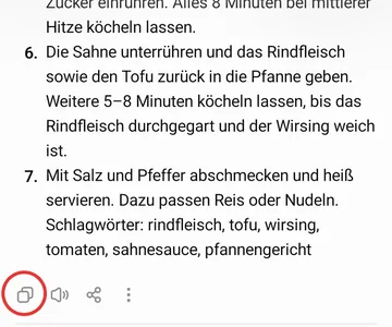 Die Antwort kopieren