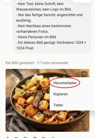 Das Bild herunterladen