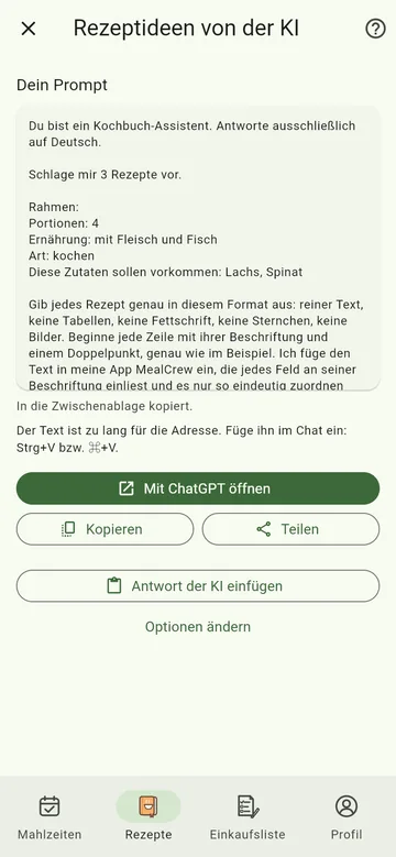Der fertige Prompt
