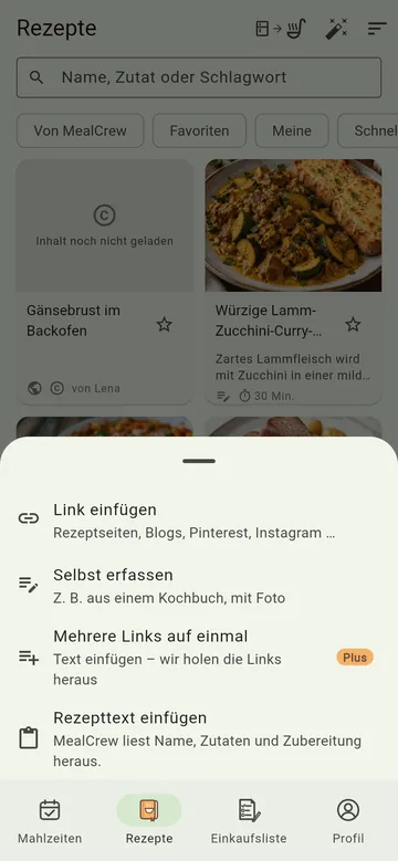 Die vier Wege zu einem neuen Rezept