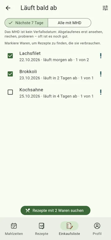 Läuft bald ab