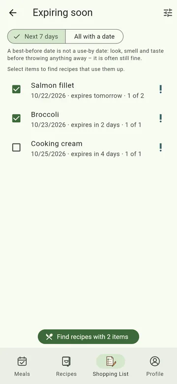 Expiring soon